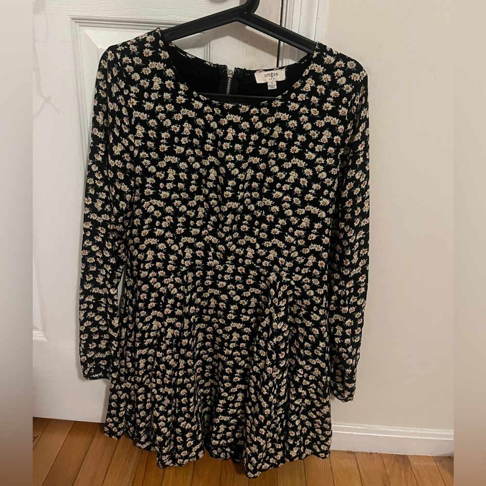 Long sleeve skater dress size S